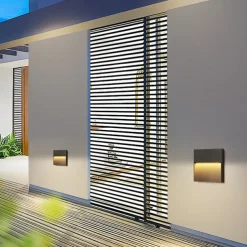 Led Wall Lamp，Outdoor Modern Style Metal Acrylic Wall Lamp, Suitable For Corridors, Entrances And Courtyards,Warm White 85-265V