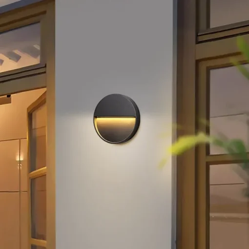 Led Wall Lamp，Outdoor Modern Style Metal Acrylic Wall Lamp, Suitable For Corridors, Entrances And Courtyards,Warm White 85-265V