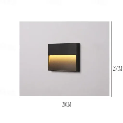 Led Wall Lamp，Outdoor Modern Style Metal Acrylic Wall Lamp, Suitable For Corridors, Entrances And Courtyards,Warm White 85-265V