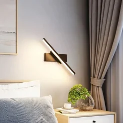 LED Wall Lamps Nordic Modern Minimalist Wall Lamp Creative Staircase Bedside Lamp 330° Rotating Living Room Wall Lamp Warm White/White 110-240V