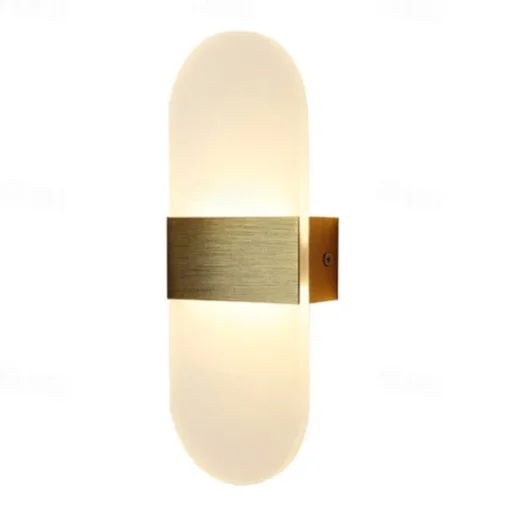 LED Wall Sconce 2-Color Light Source 10cm 5W Nordic Style IP54 Aluminum Acrylic Indoor Wall Lamps Lighting for Bedroom Bathroom Living Room Hallways 85-265V