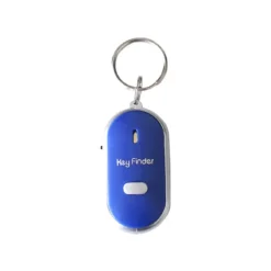 LED Whistle Key Finder Flashing Beeping Sound Control Alarm Anti-Lost Key Locator Finder Tracker with Key Ring