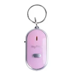 LED Whistle Key Finder Flashing Beeping Sound Control Alarm Anti-Lost Key Locator Finder Tracker with Key Ring