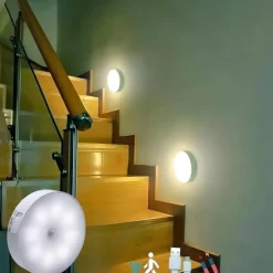 8LEDs Motion Sensor Light LED USB Night Light Kitchen Bedroom Stair Cabinet Hallway Closet Closet Night Light Charging Light