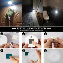 8LEDs Motion Sensor Light LED USB Night Light Kitchen Bedroom Stair Cabinet Hallway Closet Closet Night Light Charging Light
