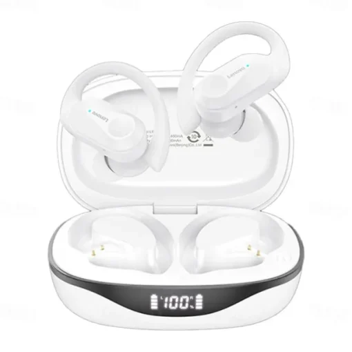 Lenovo LP75 True Wireless Headphones TWS Earbuds Ear Clip Bluetooth 5.2 IPX5 Deep Bass Long Battery Life for Apple Samsung Huawei Xiaomi MI Fitness Running Everyday Use Mobile Phone Car Motorcycle