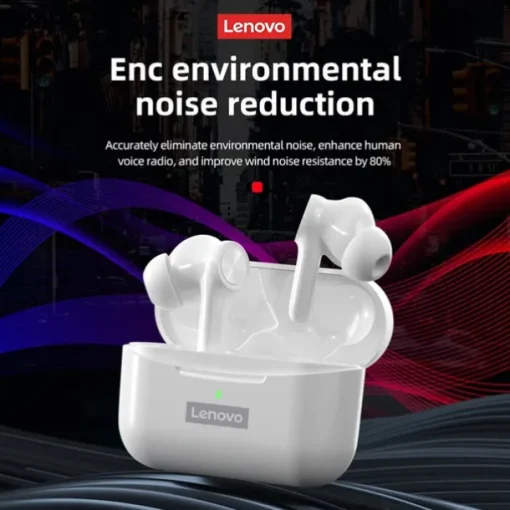 Lenovo LP70 True Wireless Headphones TWS Earbuds In Ear Bluetooth 5.2 Stereo ENC Environmental Noise Cancellation Long Battery Life for Apple Samsung Huawei Xiaomi MI Yoga Everyday Use Traveling