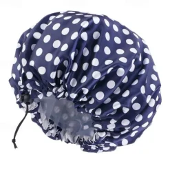 Leopard Print Silk Shower Cap, Double Waterproof Layers Shower Cap, Reusable EVA Hair Caps For Hair Protection, Seven Colors Available, For Men And Women Daily Bath Care