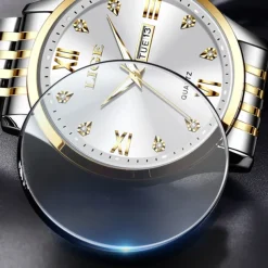 LIGE Men Quartz Analog Wrist Watch Simple Casual Strainless Steel Date Display Classic Fashion Watch Relogio Masculino