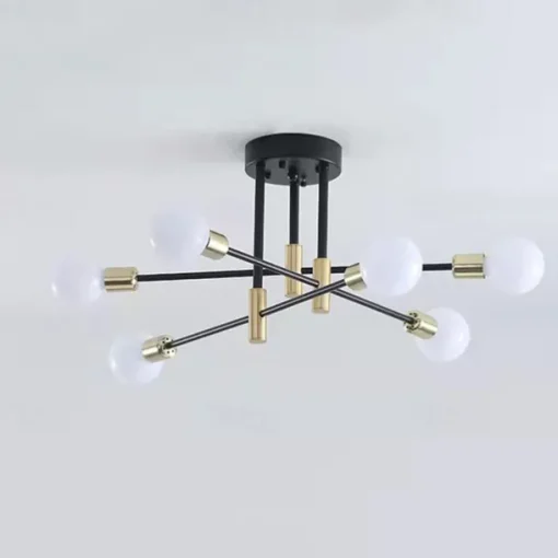 4/6/8-Light Chandeliers Geometric Shapes Pendant Light Metal Novelty Stylish Geometrical Painted Finishes Artistic Modern Nordic Living Room Bedroom Dining Room 220-240V 110-120VBulb NOT Included