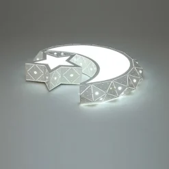1-Light 40 cm Bulb Included Flush Mount Lights Metal Acrylic Painted Finishes Chic & Modern Star Design 110-120V / 220-240V