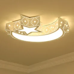 1-Light 40 cm Bulb Included Flush Mount Lights Metal Acrylic Painted Finishes Chic & Modern Star Design 110-120V / 220-240V