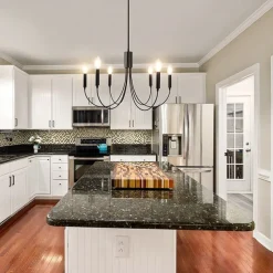 6-Light 60 cm Candle Style Chandelier Metal Sputnik Painted Finishes Vintage Country 110-120V 220-240V