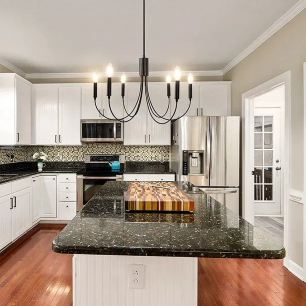 6-Light 60 cm Candle Style Chandelier Metal Sputnik Painted Finishes Vintage Country 110-120V 220-240V