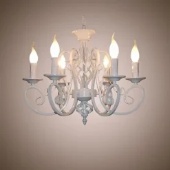 6-Light 53 cm Candle Style Chandelier Metal Painted Finishes Traditional / Classic 110-120V 220-240V
