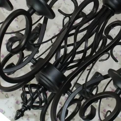 6-Light 53 cm Candle Style Chandelier Metal Painted Finishes Traditional / Classic 110-120V 220-240V