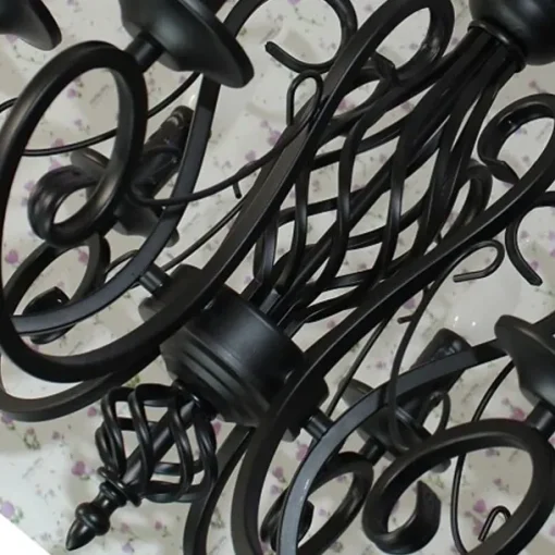 6-Light 53 cm Candle Style Chandelier Metal Painted Finishes Traditional / Classic 110-120V 220-240V