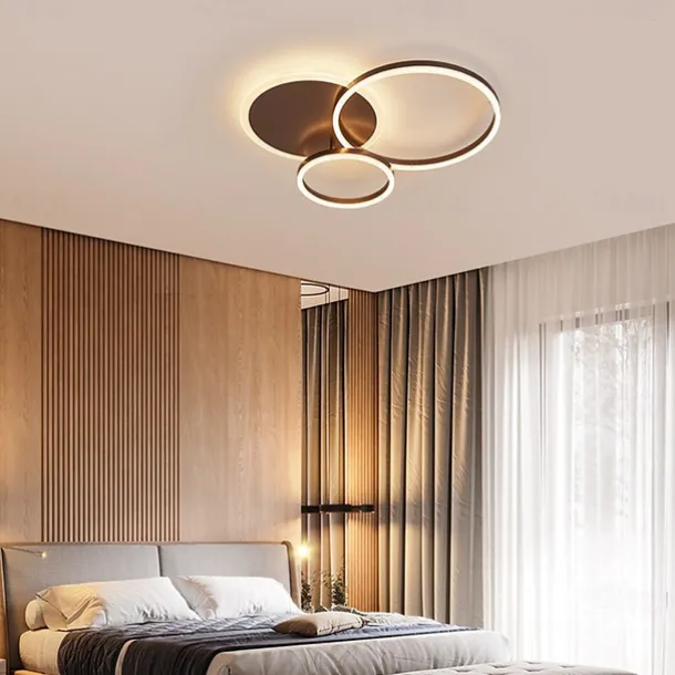 3-Light 50 cm Ceiling Lights LED Cluster Design Circle Design Flush Mount Lights Metal Painted Finishes Modern Nordic Style Office Dining Room Lights 110-240V ONLY DIMMABLE WITH REMOTE CONTROL