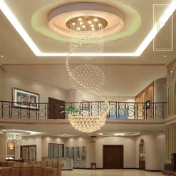 9-Light 50 cm Chandelier LED Crystal Flush Mount Lights Metal Chrome Traditional / Classic 110-120V / 220-240V / GU10