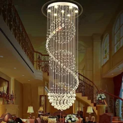 9-Light 50 cm Chandelier LED Crystal Flush Mount Lights Metal Chrome Traditional / Classic 110-120V / 220-240V / GU10