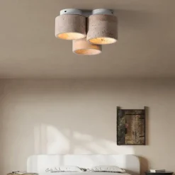 3-Light 24 cm Circle / Round Design Geometric Shapes Ceiling Lights Stone Artistic Style Vintage Style Classic Artistic Nature Inspired 110-120V 220-240V