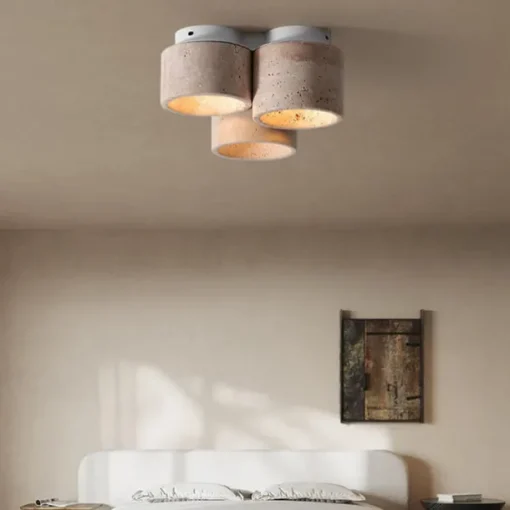 3-Light 24 cm Circle / Round Design Geometric Shapes Ceiling Lights Stone Artistic Style Vintage Style Classic Artistic Nature Inspired 110-120V 220-240V