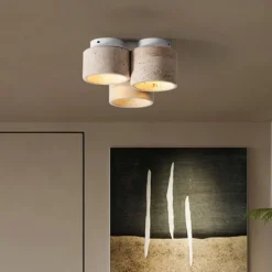 3-Light 24 cm Circle / Round Design Geometric Shapes Ceiling Lights Stone Artistic Style Vintage Style Classic Artistic Nature Inspired 110-120V 220-240V