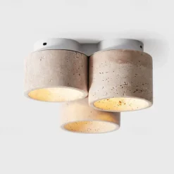 3-Light 24 cm Circle / Round Design Geometric Shapes Ceiling Lights Stone Artistic Style Vintage Style Classic Artistic Nature Inspired 110-120V 220-240V