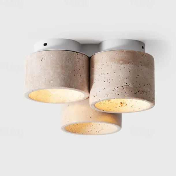 3-Light 24 cm Circle / Round Design Geometric Shapes Ceiling Lights Stone Artistic Style Vintage Style Classic Artistic Nature Inspired 110-120V 220-240V