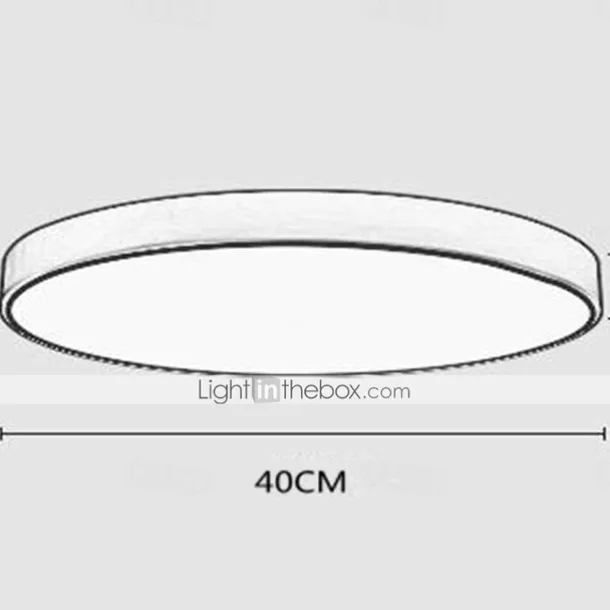 1-Light 40 cm Dimmable Ceiling Light LED Flush Mount Lights Acrylic LED 110-120V / 220-240V / ROHS