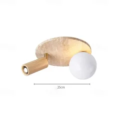 2-Light 25 cm Globe Design Geometric Shapes Ceiling Lights Stone Glass Artistic Style Formal Style Vintage Style Vintage Country 110-120V 220-240V