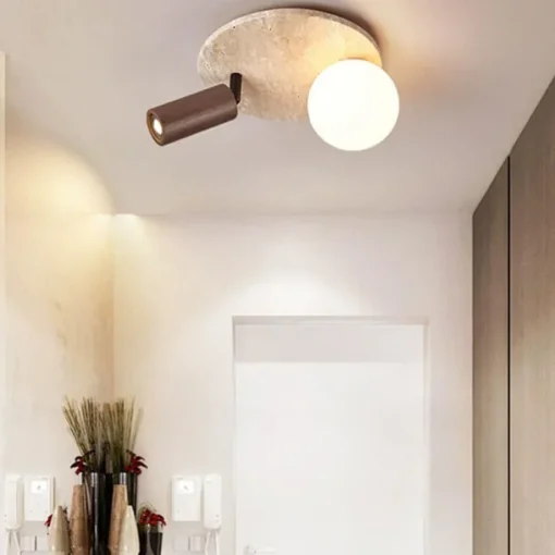 2-Light 25 cm Globe Design Geometric Shapes Ceiling Lights Stone Glass Artistic Style Formal Style Vintage Style Vintage Country 110-120V 220-240V