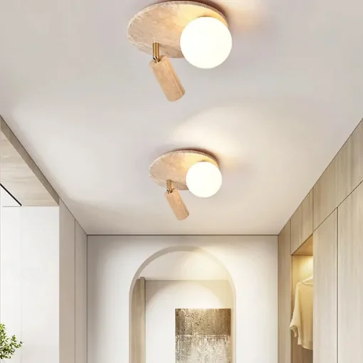 2-Light 25 cm Globe Design Geometric Shapes Ceiling Lights Stone Glass Artistic Style Formal Style Vintage Style Vintage Country 110-120V 220-240V