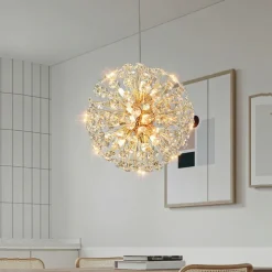 9-Light 50 cm Globe Design Lantern Desgin Chandelier Metal Artistic Style Modern Style Stylish Electroplated Artistic Modern 85-265V