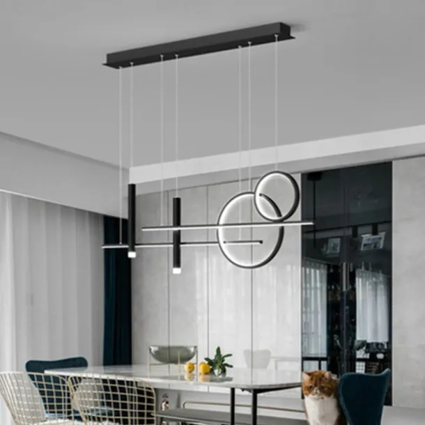 1-Light 100 cm LED Pendant Light Clusters Design Chandelier Metal Artistic Modern Style Stylish Painted Finishes Dining Room Office Shops / Cafes Lights 110-120V 220-240V