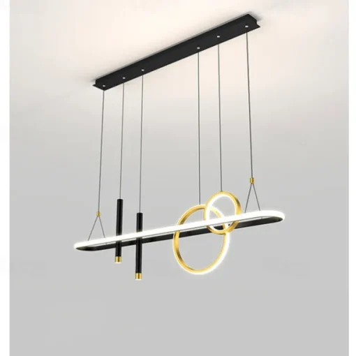 1-Light 108 cm LED Pendant Light Circle Design Single Design Metal Modern Style Stylish Painted Finishes Office Dining Room Living Room Lights 110-240V