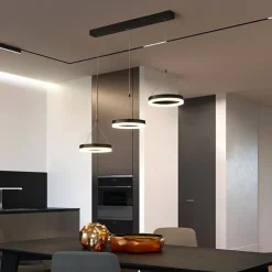 3-Light 20 cm Multi-shade / Adjustable Chandelier Aluminum Acrylic Circle Painted Finishes LED / Modern 110-120V / 220-240V