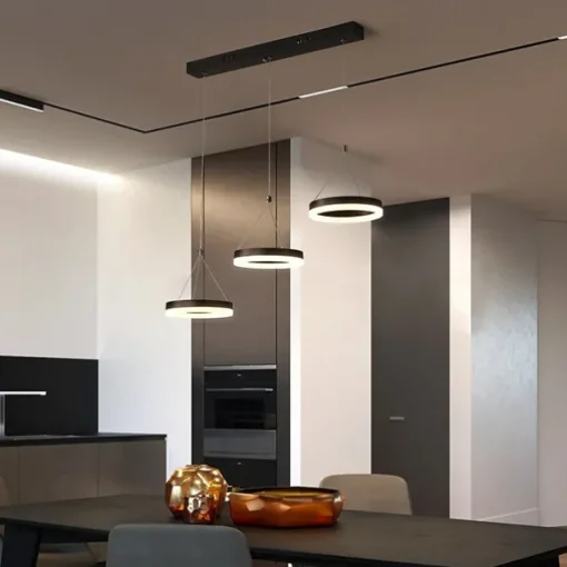 3-Light 20 cm Multi-shade / Adjustable Chandelier Aluminum Acrylic Circle Painted Finishes LED / Modern 110-120V / 220-240V