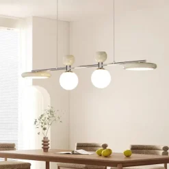 4-Light 110 cm Unique Design Pendant Light Metal Acrylic Painted Finishes Modern 110-120V 220-240V