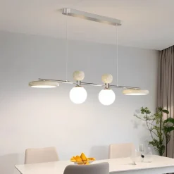 4-Light 110 cm Unique Design Pendant Light Metal Acrylic Painted Finishes Modern 110-120V 220-240V