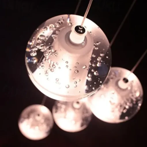 5-Light 10(4") Crystal / LED Pendant Light Metal Cluster Chrome Modern Contemporary 90-240V