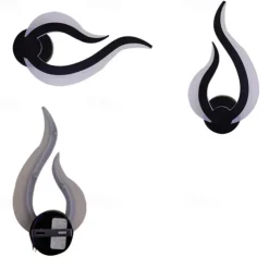1-Light 31cm LED Wall Lamps Fire Shape Design Wall Sconces Modern Minimalist Style Shops / Cafes Acrylic Wall Light Generic 10W IP44