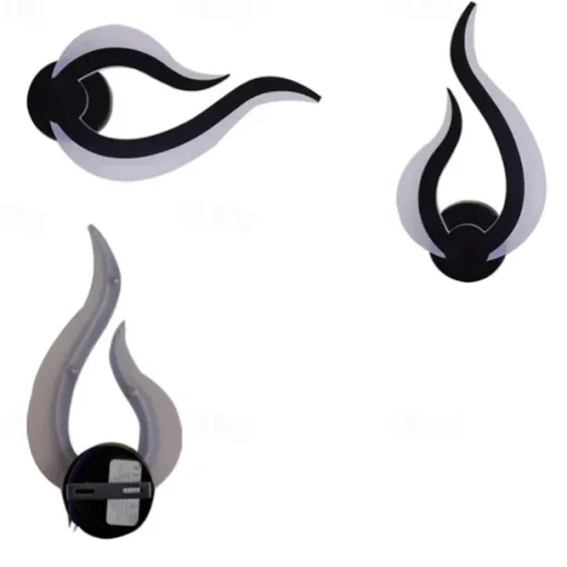 1-Light 31cm LED Wall Lamps Fire Shape Design Wall Sconces Modern Minimalist Style Shops / Cafes Acrylic Wall Light Generic 10W IP44