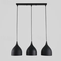 3-Light 19cm Pendant Light LED Horn Shape Design Sland Lights Metal Painted Finishes Minimalist Style Adjustable Living Room Dining Room Lamp 110-120V 220-240V Max 60W