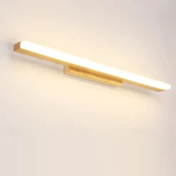 1-Light 40/60/80cm Vanity Light LED Mirror front Lamp Nordic Style Solid Wood Bathroom Cabinet Lamp Bathroom Dresser Simple Makeup Log Wall Light 6W/9W/12W