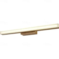 1-Light 40/60/80cm Vanity Light LED Mirror front Lamp Nordic Style Solid Wood Bathroom Cabinet Lamp Bathroom Dresser Simple Makeup Log Wall Light 6W/9W/12W