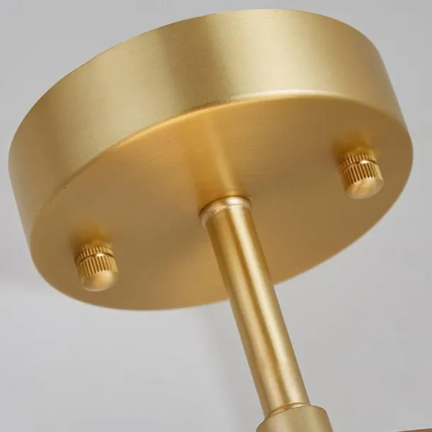 2-light Glass Ball Ceiling Light With Bulb Modern Brass Ceiling Light Fixture Nordic Entryway Hallway 25 cm Geometric Shapes Flush Mount Lights