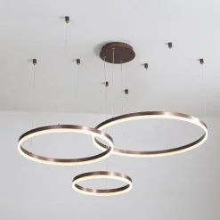 1-Light LED 60W Circle Design Chandelier/ LED Modern Pendant Lights For Living Room Coffee Bar Shop Room ONLY DIMMABLE WITH REMOTE CONTROL