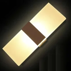 1-Light LED Wall Sconce Indoor Modern Acrylic Light Fixture for Bedroom Bathroom Corridor Stairs 6W Contemporary Wall Lamp