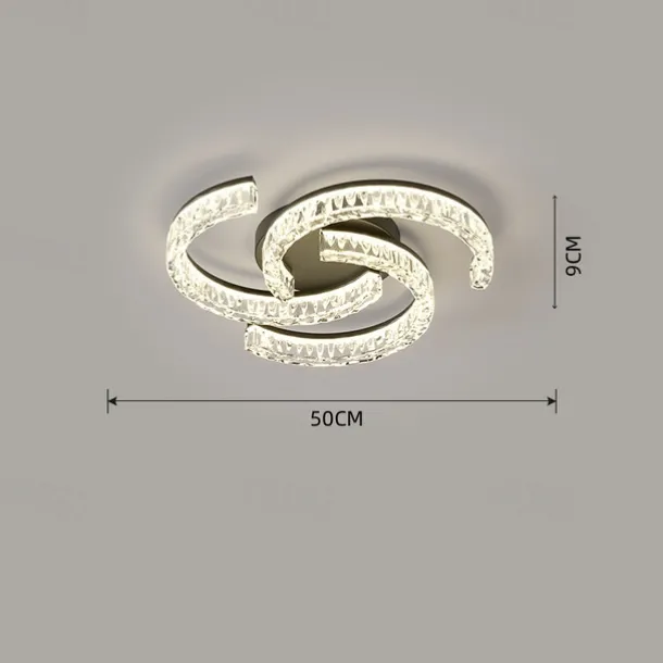 3-Light 4-Light 6-Light 50 cm Dimmable Ceiling Lights Metal Acrylic Modern Nordic Style 110-120V 220-240V